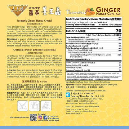Prince_of_Peace_Instant_Ginger_Honey_Crystals_w/Turmeric,_25_Sachets_–_Instant_Hot_or_Cold_Beverage_–_Easy_to_Brew_Ginger_and_Honey_Tea,_Caffeine_and_Gluten_Free