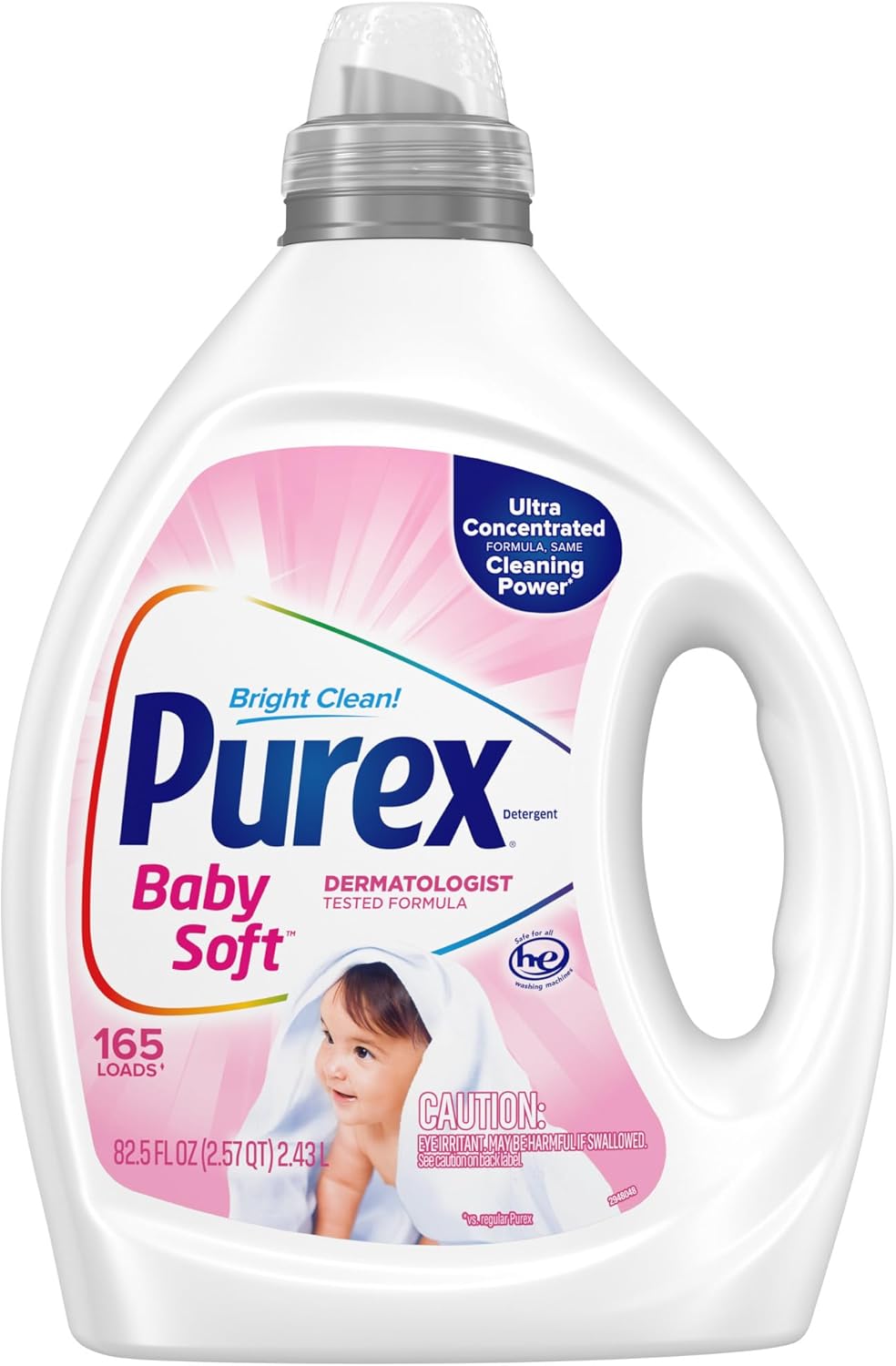 Purex_Baby_Soft_Liquid_Laundry_Detergent,_Ultra_Concentrated,_82.5_fl_oz,_165_Loads,_Hypoallergenic,_Dye_Free,_Gentle_on_Skin