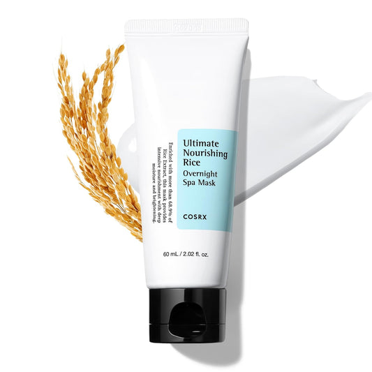 COSRX_Ultimate_Nourishing_Rice_Overnight_Spa_Mask,_60ml_/_2.02_fl.oz_|_Rice_Extract_68%_and_Niacinamide_2%,_Korean_Skin_Care,_Animal_Testing_Free