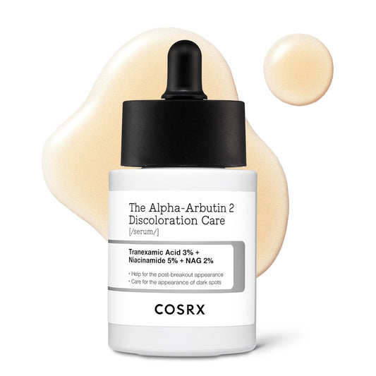COSRX_2%_Alpha_Arbutin_Discoloration_Care_Face_Serum_with_Niacinamide,_Glutathione_&_Tranexamic_Acid,_Dark_Spot,_Uneven_Tone_Care,_Daily_Korean_Skin_Care,_Mothers_Day_Gifts_for_Woman,_1.7_fl_oz