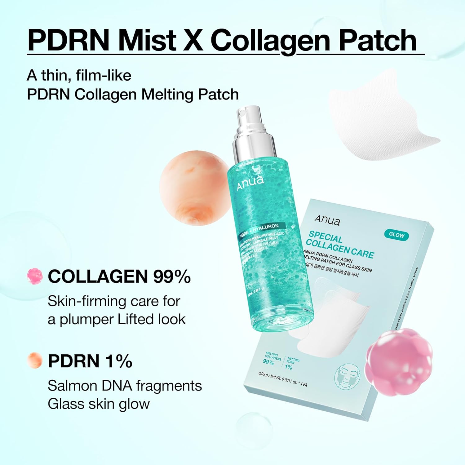 ANUA_Salmon_DNA_PDRN_Collagen_Melting_Patch_for_Glass_skin,_Smile_Line_Patches,_Wrinkle_Patches,_Melting_Thin_Collagen_Patch,_Firming_for_Fine_Lines,_Glow,_Korean_Skincare,_2_Pairs_x_4EA,_Patch_Only