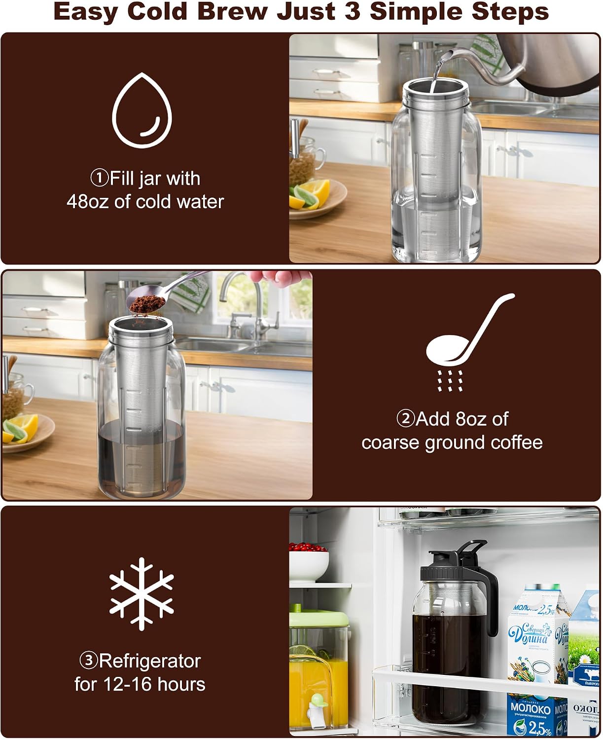 64_oz_Cold_Brew_Coffee_Maker,_Mason_Jar_Pitcher_with_304_SS_Filter_|_100μm_Fine_Mesh,_Stainless_Steel_Filter,_Airtight,_Leakproof,_Pour_Flip_Spout,_Ergonomic_Handle,_Wide_Mouth,_Heavy-Duty_Glass