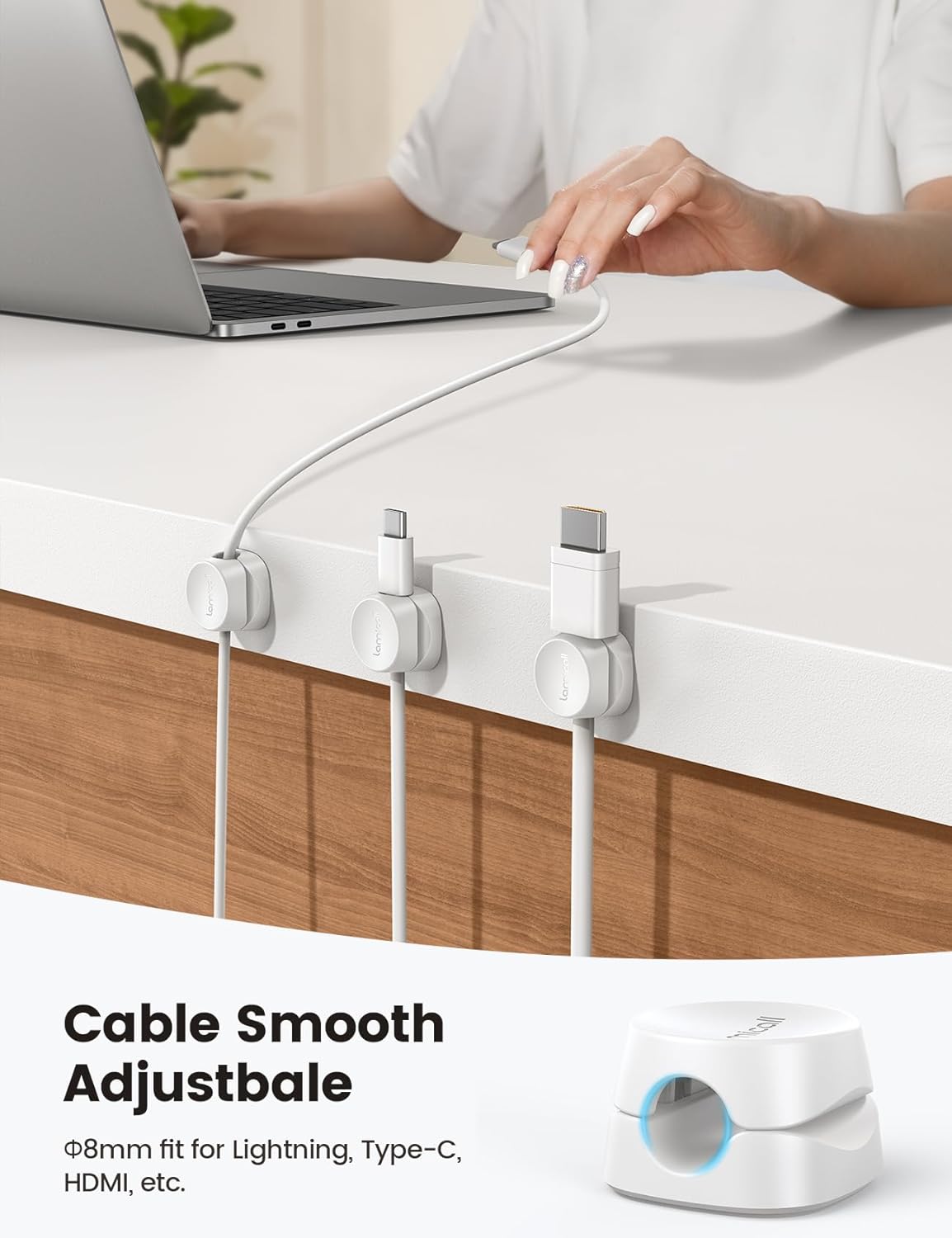 8Pack_Cord_Organizer_[1s_Lock]_Spring_Cable_Management_Clips_-_Lamicall_Desk_Cord_Holder,_Adhesive_Cute_Round_Cable_Clip,_Phone_Charger_Wire_Organizer_Keeper_for_Nightstand_Car_Office_Accessory,_White