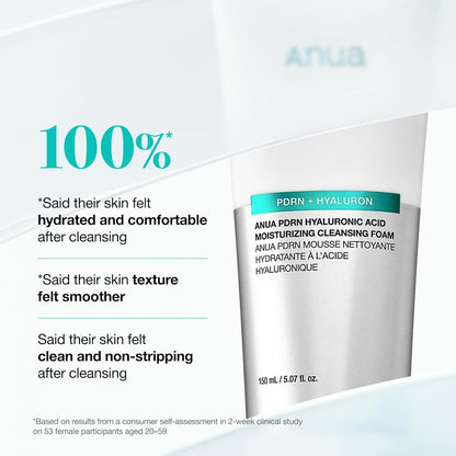 Anua_PDRN_Hyaluronic_Acid_Moisturizing_Cleansing_Foam,_Daily_Gentle_Face_Wash_for_Dry_Skin,_Salmon_DNA_Hydrating_&_Soft_Facial_Cleanser,_Barrier_Repair_&_Glow_Glass_Skin,_Korean_Skincare,_5.07_fl_oz.
