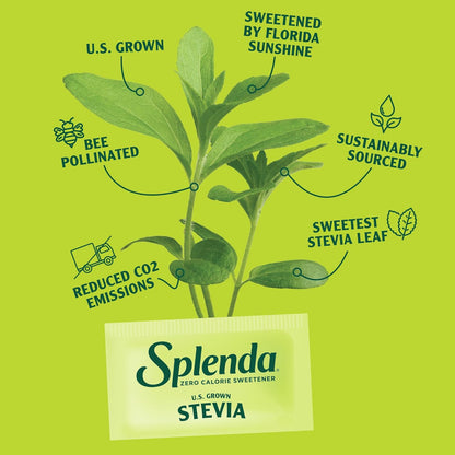 SPLENDA_Stevia_Zero_Calorie_Sweetener,_Plant_Based_Sugar_Substitute_Granulated_Powder,_19_oz_Jar
