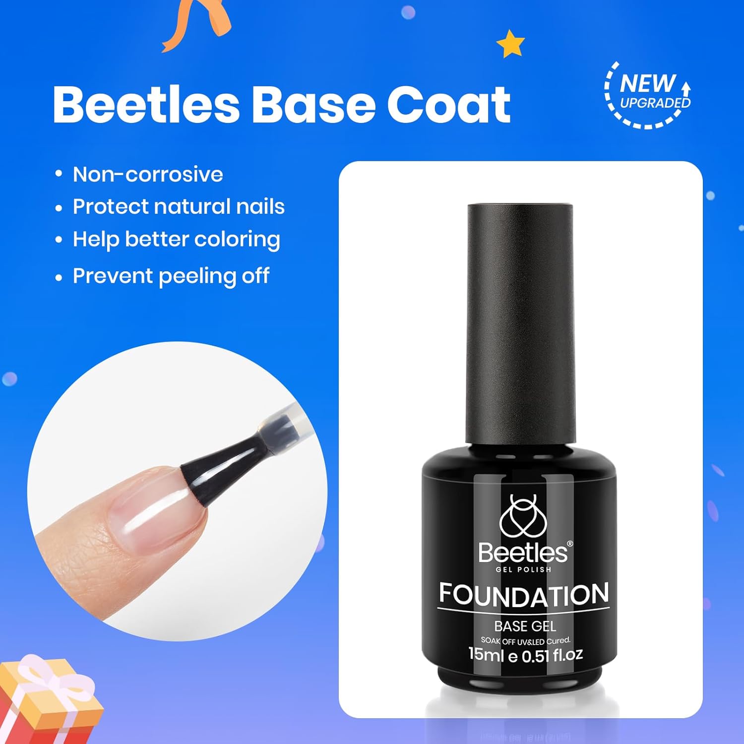 Beetles_3Pcs_15ml_White_Gel_Nail_Polish_and_No_Wipe_Gel_Top_Coat_&_Base_Coat_Set,_Soak_Off_UV_Lamp_and_Long_Lasting_Glossy_Top_Coat_French_Manicure_Art_Design_Kit
