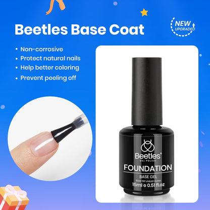 Beetles_3Pcs_15ml_White_Gel_Nail_Polish_and_No_Wipe_Gel_Top_Coat_&_Base_Coat_Set,_Soak_Off_UV_Lamp_and_Long_Lasting_Glossy_Top_Coat_French_Manicure_Art_Design_Kit