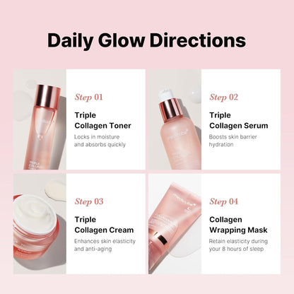 medicube_Glass_Skin_Collagen_Trial_Kit_|_Korean_Skincare_Set_and_Kit_|_Gifts_for_women_|_4-Step_Skincare_Set_for_glowy_skin_|_Travel_Size
