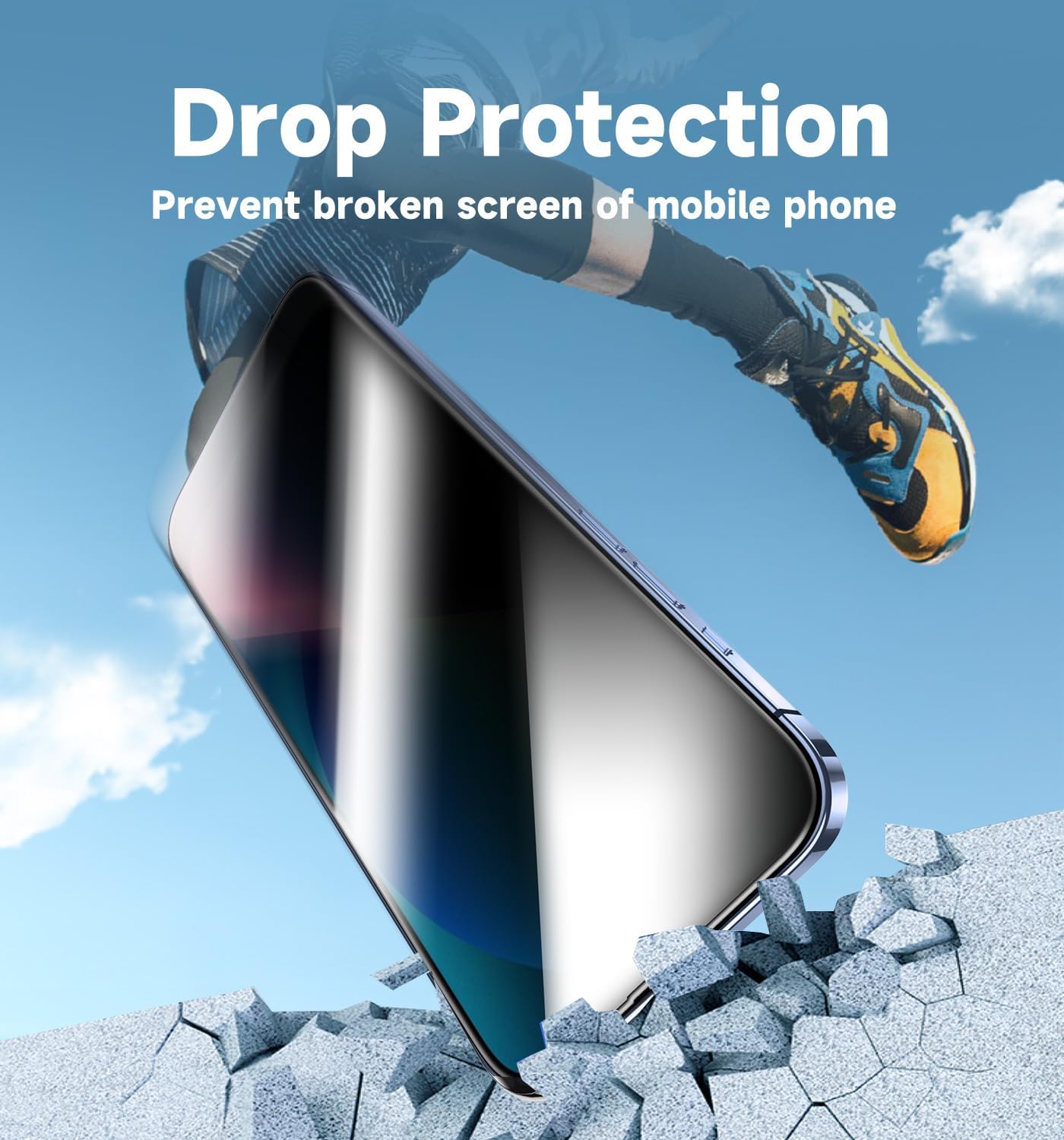 MAGIC_JOHN_2_Pack_for_iPhone_13/13Pro/14/16e_6.1_inch_Privacy_Glass_Screen_Protector,_Auto_Dust-Elimination,_Bubble_Free,_Easy_Installation