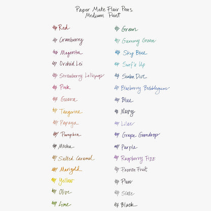 Paper_Mate_Flair_Felt_Tip_Pens_Medium_Point_(0.7mm)_Red_12_Count