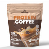 Protein Coffee, with 10g of Protein with Collagen, Promotes Muscle Growth, Supports Energy, Hot or Cold, Keto Friendly, 100% Robusta Coffee, 15 Servings, Hazelnut Flavor and classic, Medium Roast