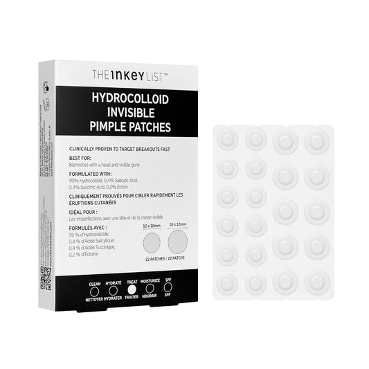 The_INKEY_List_Hydrocolloid_Invisible_Pimple_Patches,_Spot_Patches_Contains_Salicylic_Acid,_Day/Night_Anti_Acne_Patches,_Vegan_&_Cruelty_Free,_Suitable_For_All_Skin_Types