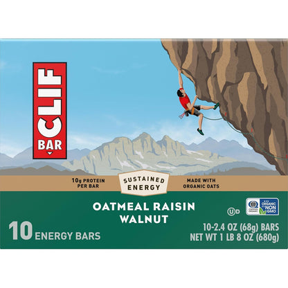 CLIF_BAR_-_Energy_Protein_Bars_-_Oatmeal_Raisin_Walnut_-_Made_with_Organic_Oats_-_Energy_Bars_-_Non-GMO_-_(10_Pack)
