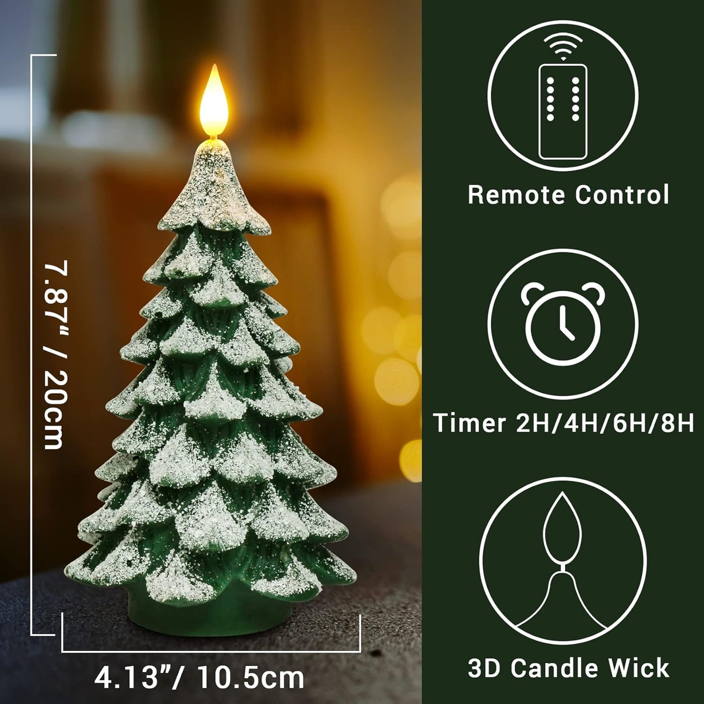 PChero_Christmas_Tree_LED_Candle_with_Remote_Timer,_4.13x7.9_Inch_Real_Wax_Battery_Operated_Pillar_Candle_Flameless_Flickering_for_Xmas_Eve_Gift_Holiday_Home_Party_Room_House_Decor