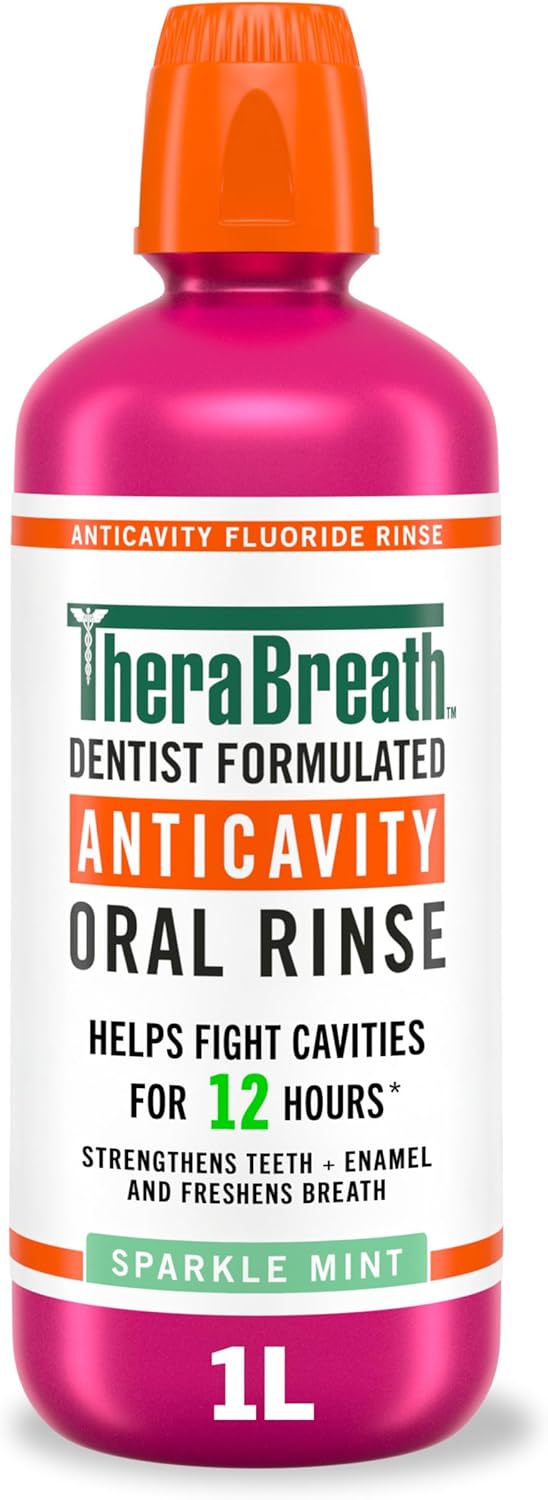 TheraBreath_Anticavity_Fluoride_Mouthwash,_Sparkle_Mint,_Dentist_Formulated,_1_Liter