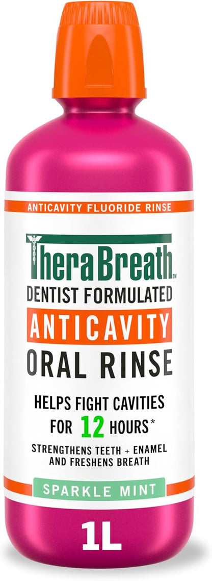TheraBreath_Anticavity_Fluoride_Mouthwash,_Sparkle_Mint,_Dentist_Formulated,_1_Liter