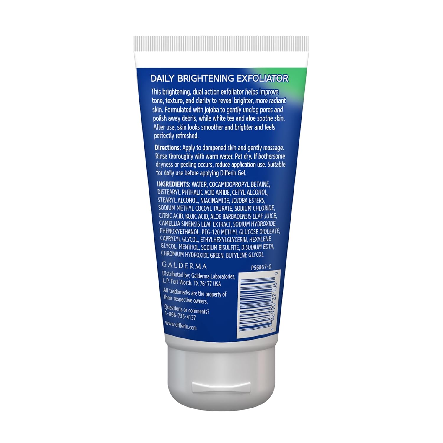 Differin_Face_Scrub_Daily_Brightening_Exfoliator,_Improves_Tone_and_Texture_for_Acne_Prone_Skin,_Green,_6_Fl_Oz_(Packaging_May_Vary)