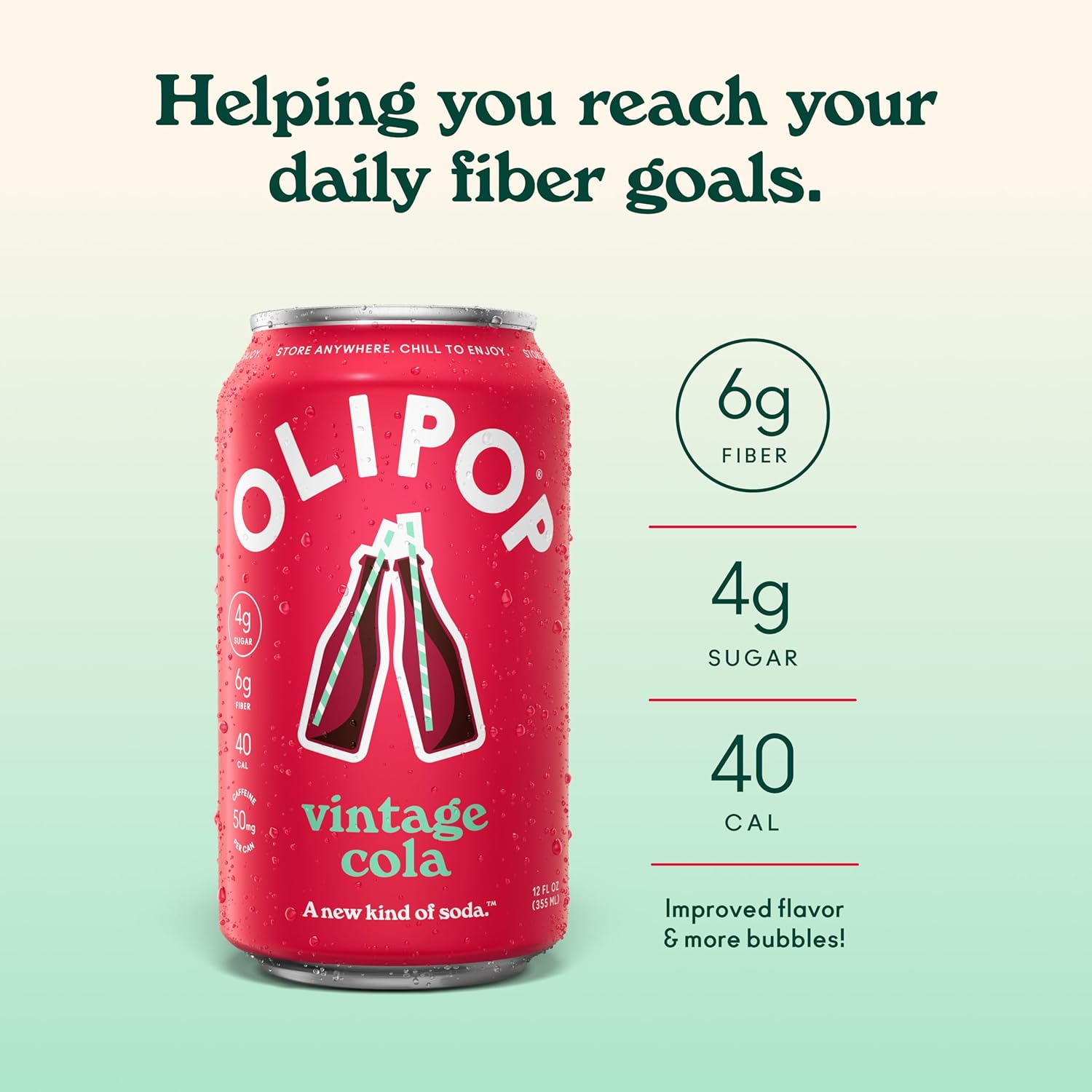 OLIPOP_Prebiotic_Soda_Pop,_Vintage_Cola,_Pantry_Pack_Packed_with_Prebiotics,_Fiber,_and_Botanicals,_Gluten_Free,_GMO_Free,_12oz_(12-Cans)