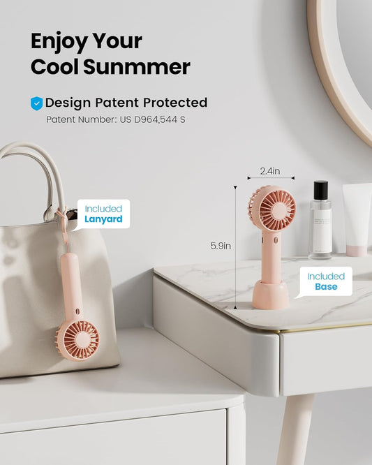 Gaiatop_Mini_Portable_Fan,_Small_and_Powerful,_Cute_Design_3_Speed_Personal_Handheld_fan_and_Desktop_with_Base,_Lightweight_USB_Rechargeable_for_Travel_Lash_Makeup_Girl_Women_Summer_Gift_Pink