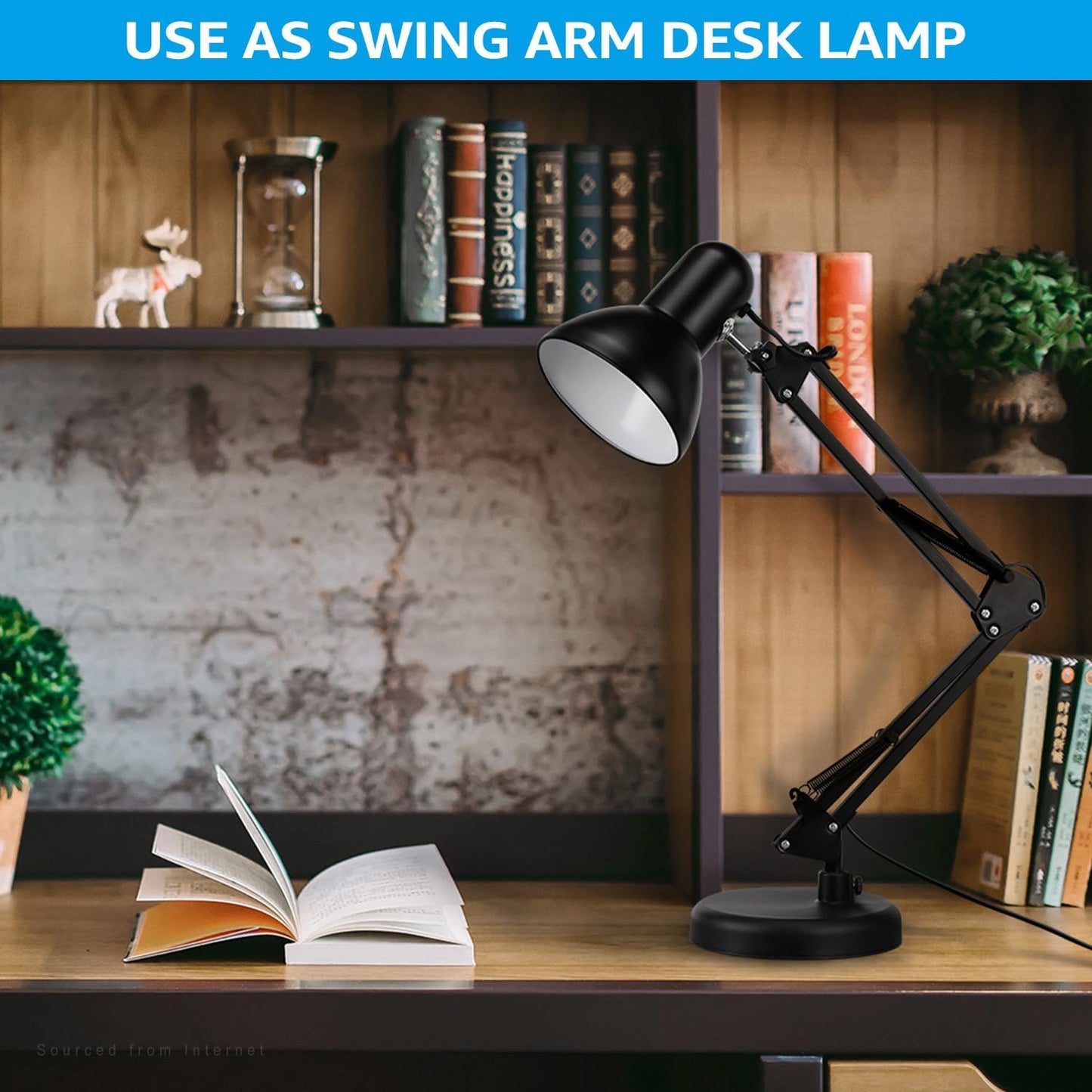 TORCHSTAR_Metal_Desk_Lamp_with_Clamp,_Swing_Arm,_Architect_Adjustable_Gooseneck_Table_Lamp,_Clip_Desk_Lights_for_Home_Office,_Work,_Study,_Reading,_E26_Base,_Multi-Joint,_Black