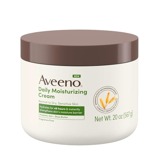 Aveeno_Daily_Moisturizing_Cream_with_Prebiotic_Oat_&_Shea_Butter_for_Body,_Face_&_Hands_Moisturizer_Cream,_Hydrates_Normal_to_Dry,_Sensitive_Skin,_Fragrance_Free,_Non-Comedogenic,_20_oz