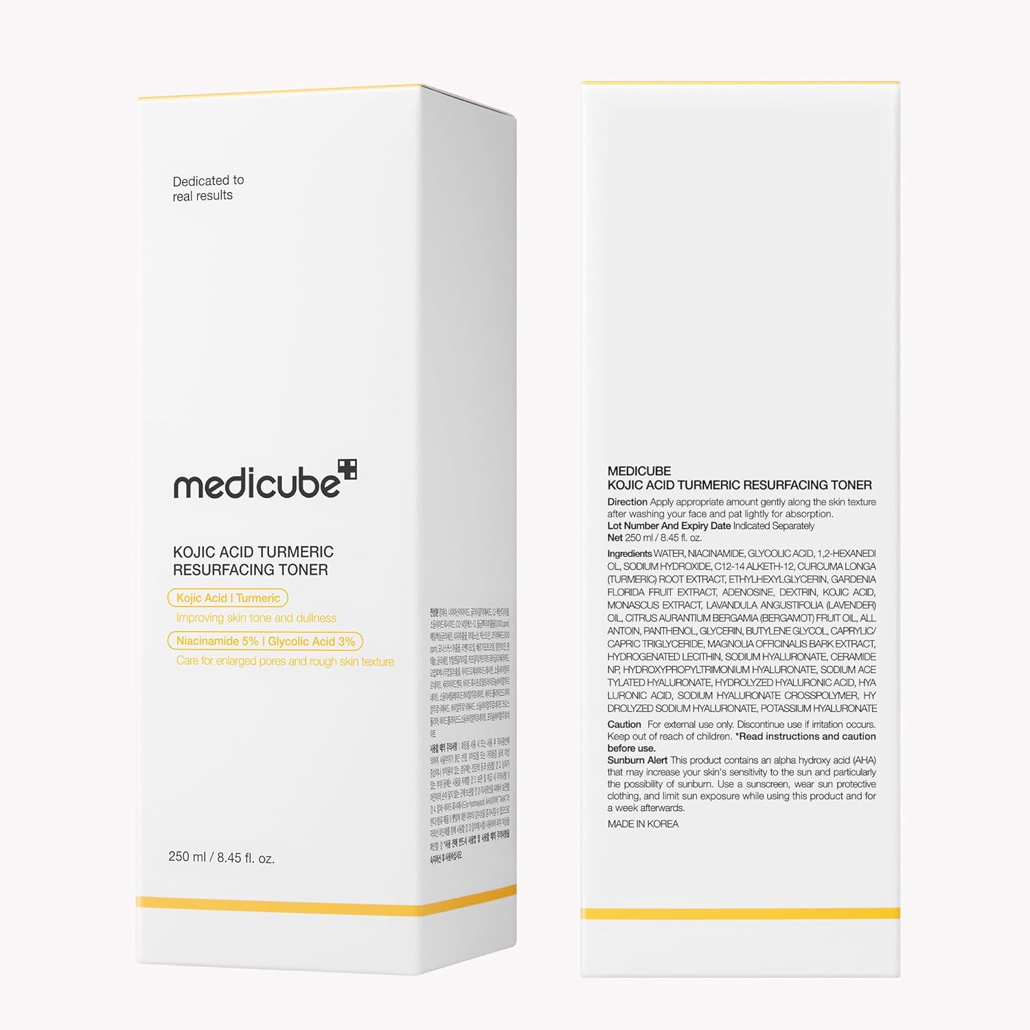 medicube_Kojic_Acid_Turmeric_Smoothing_Toner_for_Face_&_Body_|_Lightweight_Toner_for_Balancing_Uneven_Skin_Tone_&_Texture_|_Niacinamide,_Glycolic_Acid_for_Clear_Glass_Skin_|_8.45_fl.oz