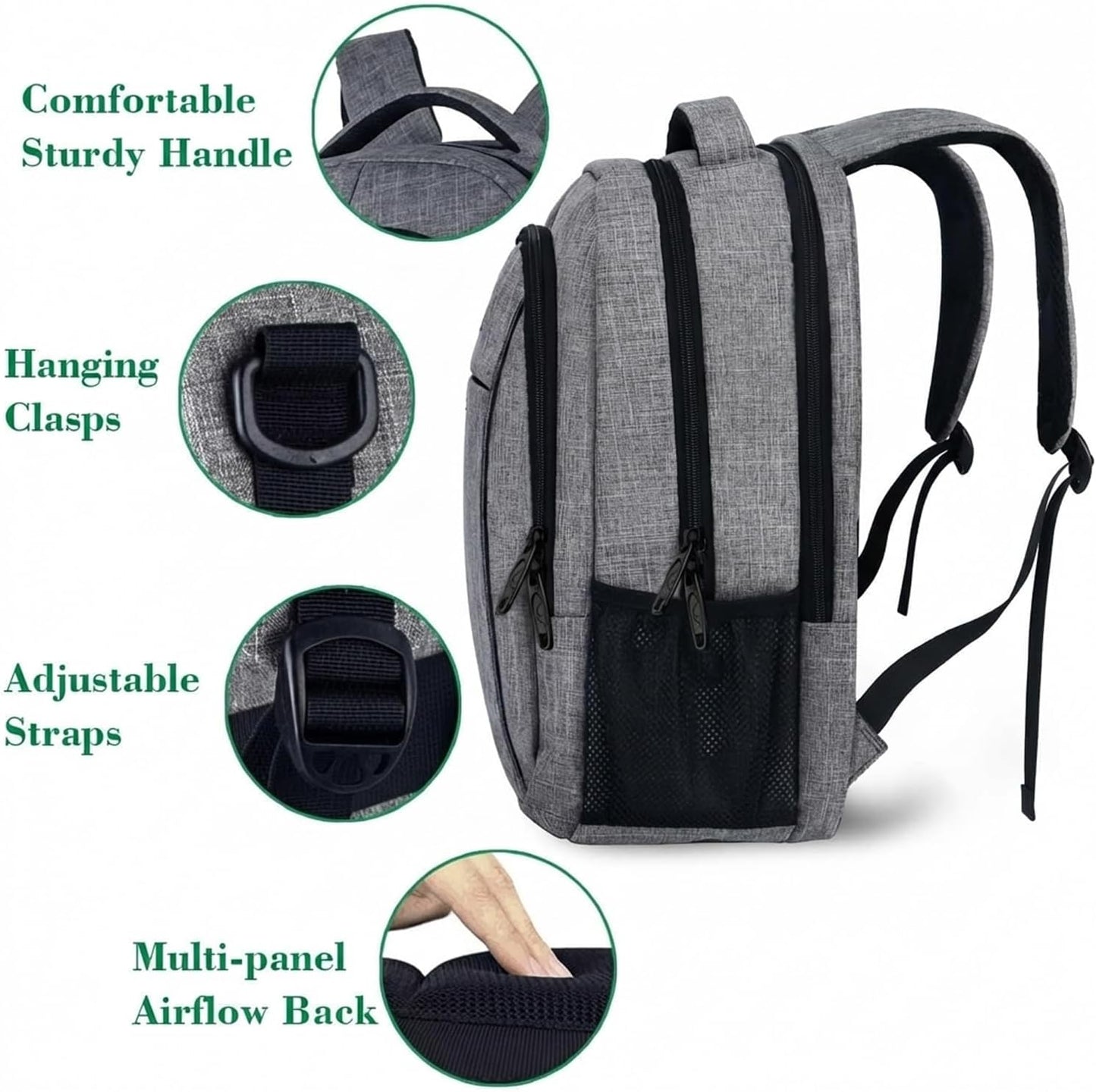 MATEIN_Travel_Laptop_Backpack,_Business_Anti_Theft_Slim_Sturdy_Laptops_Backpack_Personal_Item_Bag,_Water_Resistant_College_School_Computer_Bag_Gift_for_Men_&_Women_Fits_15.6_Inch_Notebook,_Grey