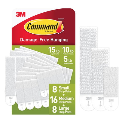 Command_15,_10,_&_5_lb_Large,_Medium_and_Small_32_Pairs_Picture_Hanging_Strips_(64_Strips),_Damage-Free_Hangers_for_Picture_Frames,_No_Tools_Required,_Great_for_Home_Room_Wall_Decor,_White_Adhesive