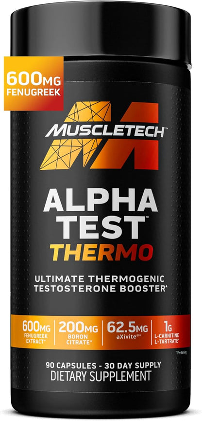MuscleTech_Thermogenic_Testosterone_Booster_for_Men,_AlphaTest_Thermo_-_T-Boost_Mens_Supplement_with_Tribulus_Terrestris_-_Male_Gym_Workout_Supplements_for_Muscle_Growth,_Stamina_&_Energy_-_90_Pills