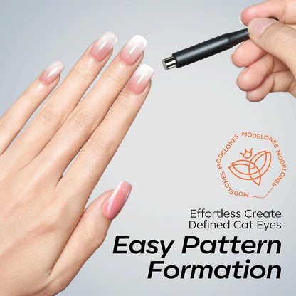 modelones_Cat_Eye_Magnet_Set,_15PCS_French_Cateye_Gel_Nail_Polish_Magnet_Nail_Art_Tools_Set_Heart_Magnet_for_Cat_Eye_Magnet_Square_Round_Magnet_Stick_Diverse_Glassy_Cateye_Effect_for_Women
