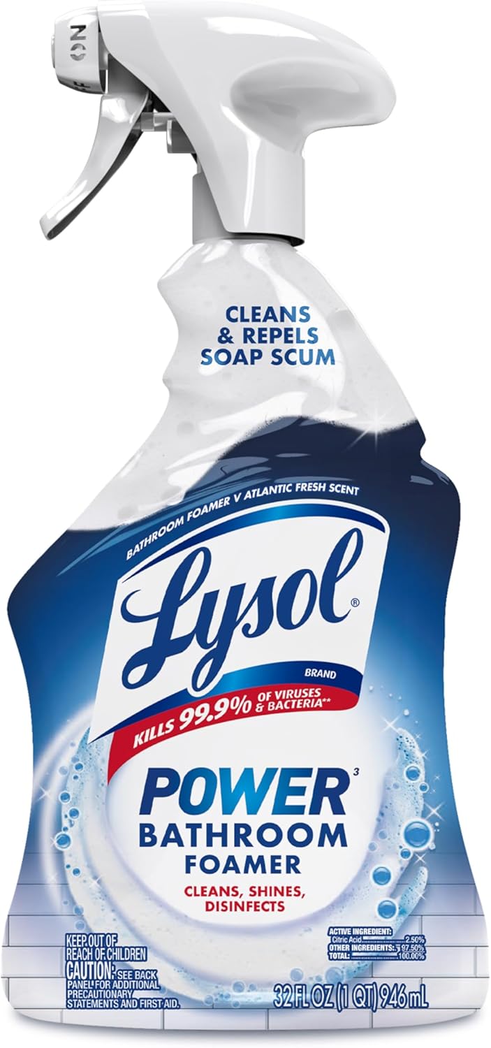 Lysol_Power_Foaming_Bathroom_Cleaner,_Multipurpose_Cleaner_for_Showers,_Bathtubs,_Sinks,_Disinfectant_Spray_Kills_99.9%_of_Germs,_Zero_Bleach_Cleaning_Spray,_32_Oz.