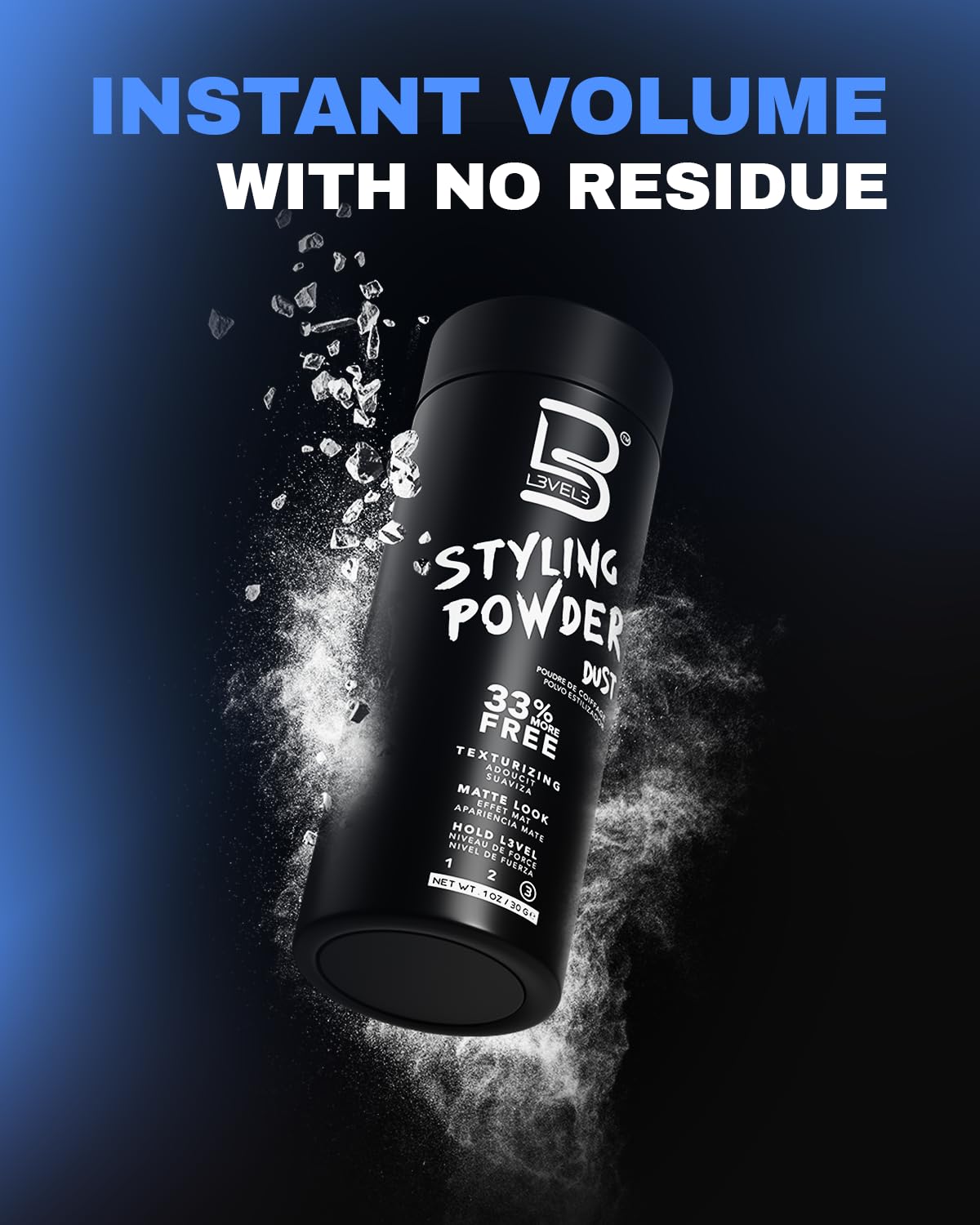 L3_Level_3_Styling_Powder_-_Natural_Look_Mens_Powder_-_Easy_to_Apply_with_No_Oil_or_Greasy_Residue_(Small_-_30_Grams)