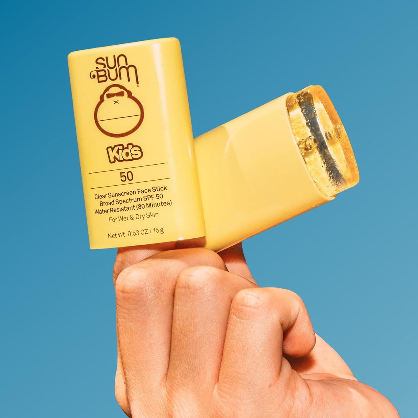 Sun_Bum_Kids_SPF_50_Clear_Face_Stick_Sunscreen_-_Wet_or_Dry_Skin_Application_Broad_Spectrum_Sunscreen_with_Vitamin_E_-_Hawaii_Act_104_Compliant_(Without_Octinoxate_&_Oxybenzone)_-_Travel_Size_0.53_oz