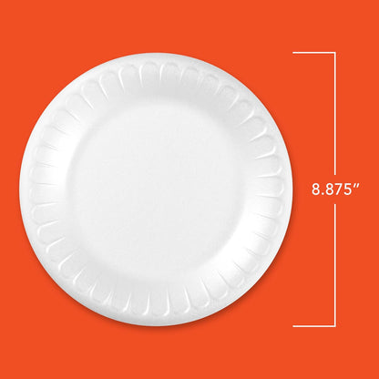 Hefty_Everyday_Soak_Proof_Disposable_Foam_Plates,_8.9_Inches,_100_Count,_Disposable_White_Plates_for_Lunch,_Salads,_and_Appetizers,_Great_for_Everyday_Use,_Easy_Cleanup