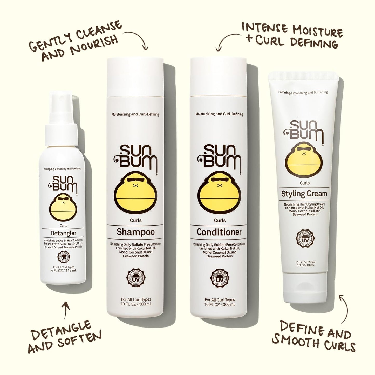 Sun_Bum_Curls_and_Waves_Styling_Cream_-_Lightweight_Formula_for_Wavy_and_Curly_Hair_-_Nourishing_Kukui_Nut_and_Coconut_Oil_-_Frizz_Free_finish_-_Vegan_and_Cruelty_Free_-_5_oz