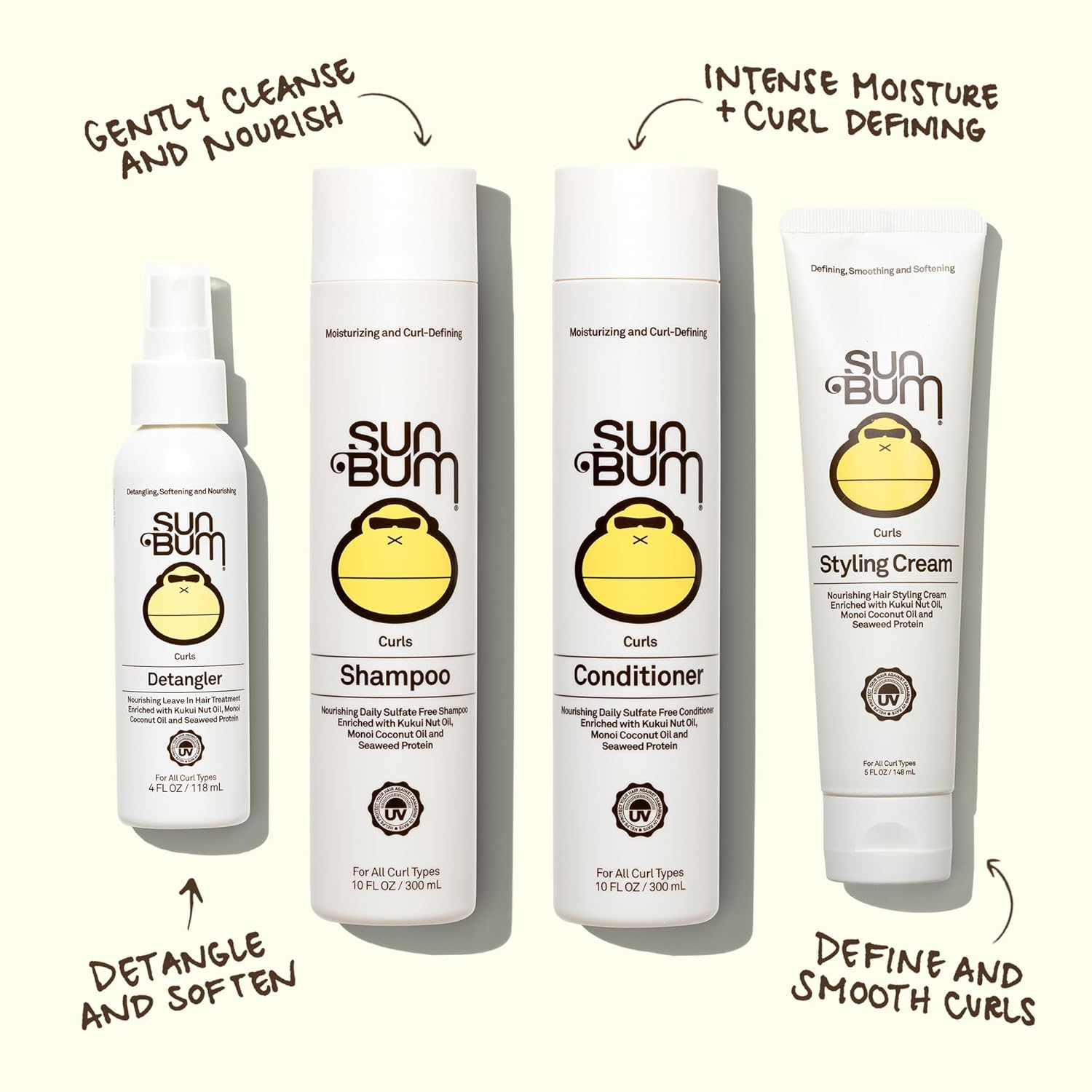 Sun_Bum_Curls_and_Waves_Styling_Cream_-_Lightweight_Formula_for_Wavy_and_Curly_Hair_-_Nourishing_Kukui_Nut_and_Coconut_Oil_-_Frizz_Free_finish_-_Vegan_and_Cruelty_Free_-_5_oz