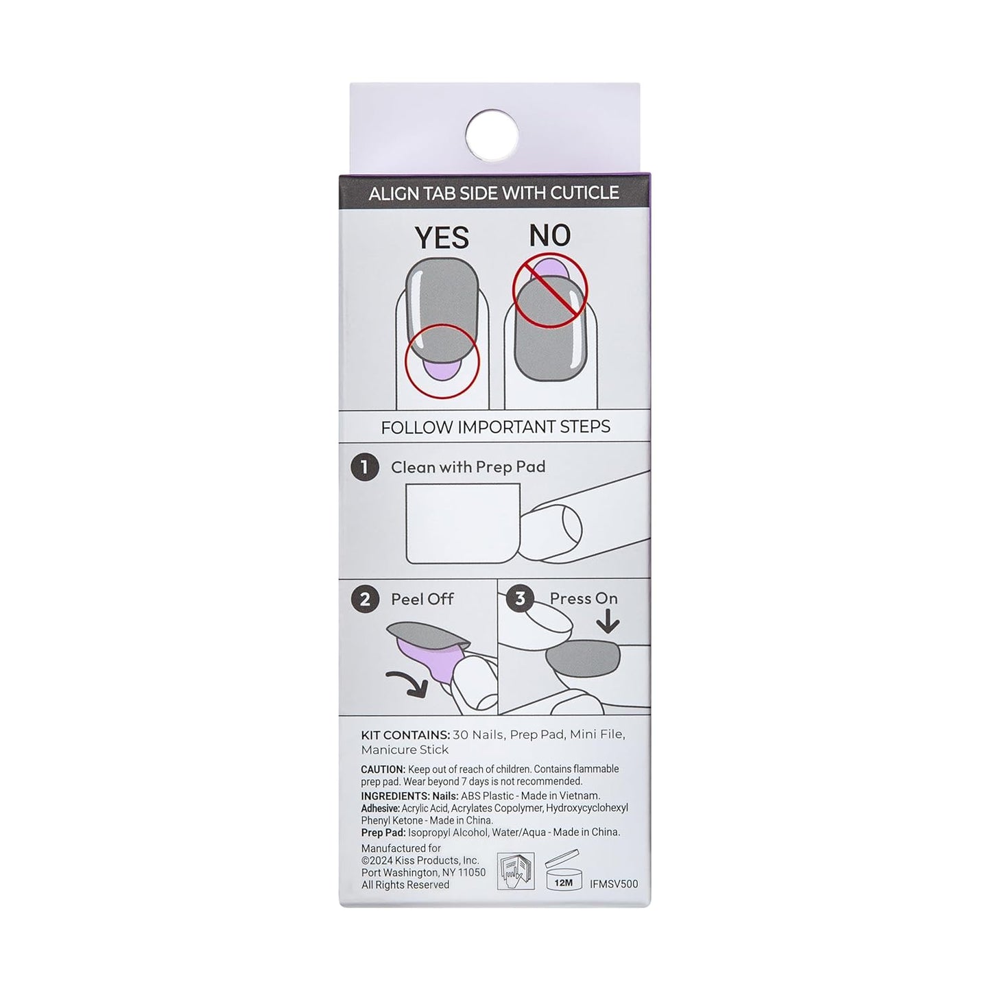 KISS_imPRESS_No_Glue_Mani_Press_On_Nails,_French,_'Ideal',_White,_Medium_Size,_Coffin_Shape,_Includes_30_Nails,_Prep_Pad,_Instructions_Sheet,_1_Manicure_Stick,_1_Mini_File