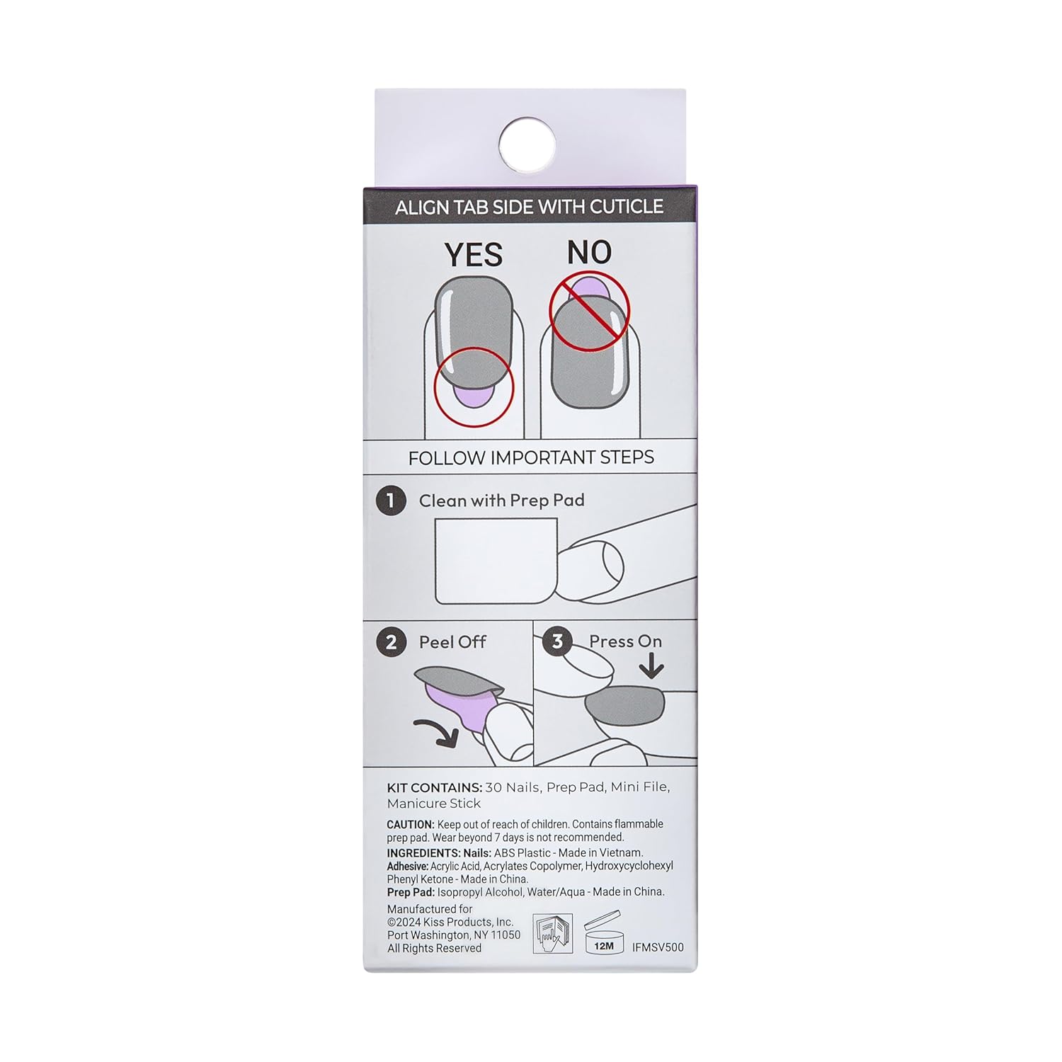 KISS_imPRESS_No_Glue_Mani_Press_On_Nails,_French,_'Ideal',_White,_Medium_Size,_Coffin_Shape,_Includes_30_Nails,_Prep_Pad,_Instructions_Sheet,_1_Manicure_Stick,_1_Mini_File