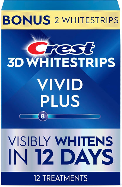 Crest_3D_Whitestrips_Vivid_Plus,_Teeth_Whitening_Strip_Kit,_10_Treatments_+_2_Bonus_Treatments_(Each_with_1_Upper/1_Lower_Strip),_24_Strips,_8_Levels_Whiter,_Teeth_Whitening_Kit