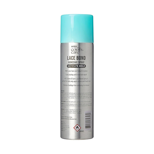 KISS_Colors_&_Care_Lace_Bond_Adhesive_Spray_Ultimate_Hold_11.1_oz._-_Adhesive_for_Lace_Frontals,_Sweat_Proof,_Water-Resistant,_Fast_Drying,_Efficient_Nozzle,_Convenient,_Super_Secure_for_All_Day