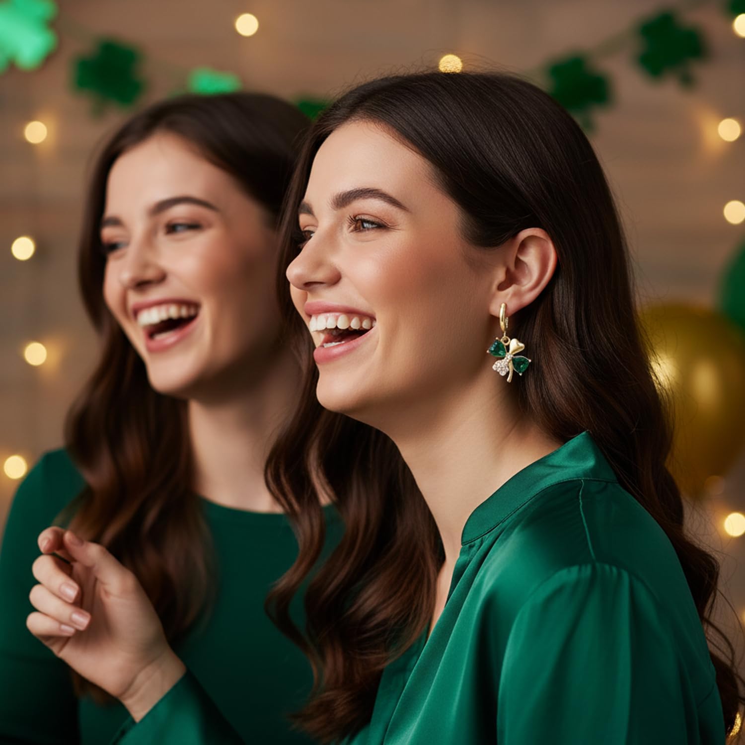 St_Patricks_Day_Earrings_for_Women_Irish_Holiday_Shamrock_Clover_Green_Heart_Hoop_Earrings_St._Patrick's_Day_Accessories_Lucky_Four_Leaf_Dangle_Earring_Decorations_Good_Luck_Jewelry_Gift