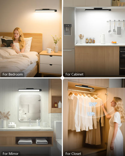 Ferswe_3W_Motion_Sensor_Magnetic_Light_Bar,Eye-Friendly_Rechargeable_Closet_Lights_with_Battery_Display,2000mAh_Vanity_Lights_for_Mirror,_Rechargeable_Light_Bar_for_Cabinet,_Closet,_Bathroom_and_Desk