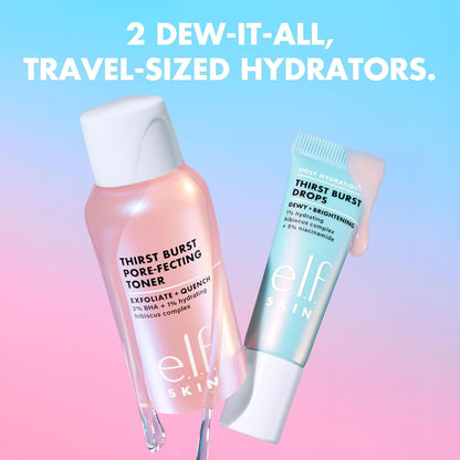e.l.f._SKIN_Thirst_Burst_Dew-O,_Travel-Sized_Skincare_Set,_Exfoliating_Facial_Toner_&_Hydrating_Serum_Drops,_Gives_Skin_A_Dewy,_Bouncy_Glow,_Vegan_&_Cruelty-Free