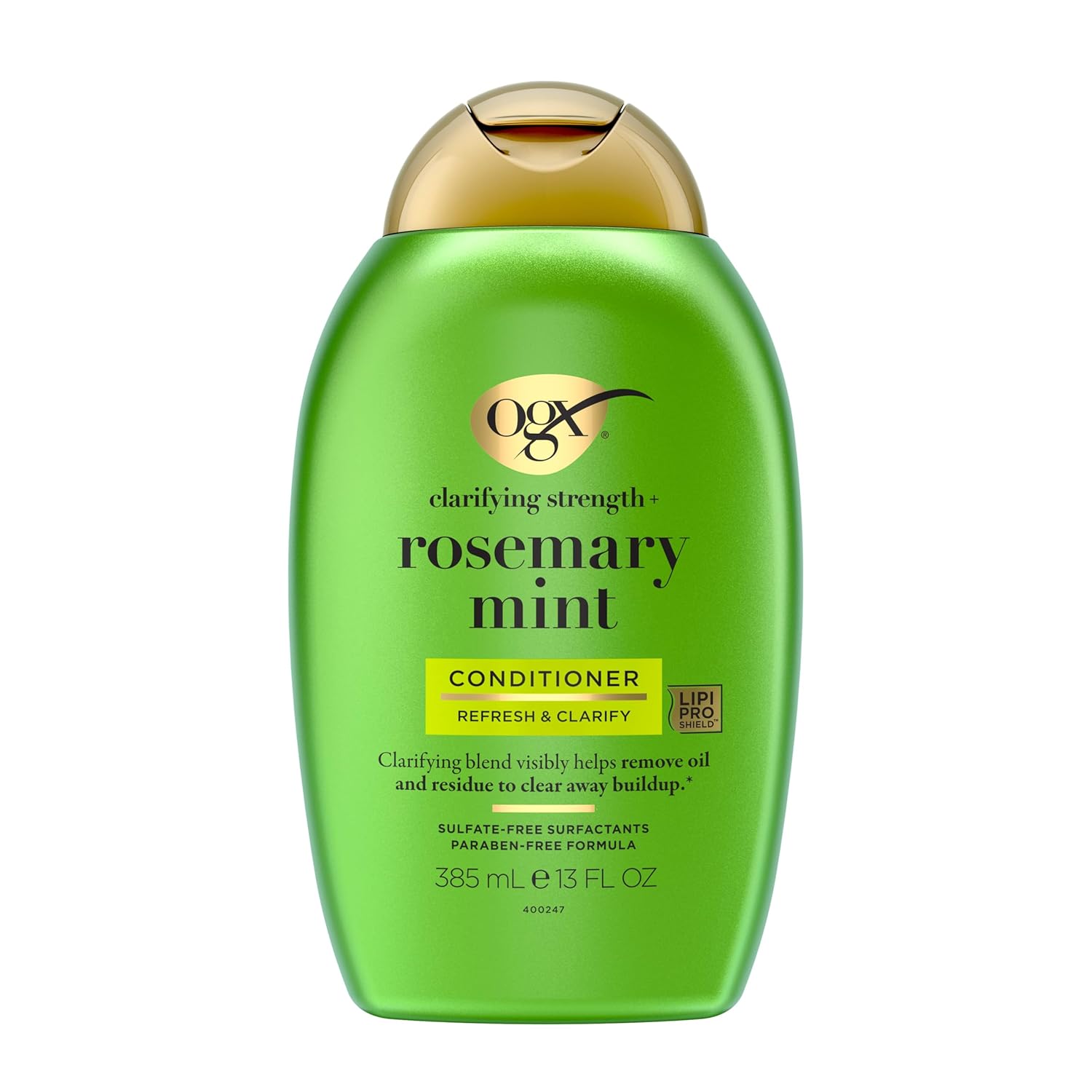 OGX_Clarifying_Strength_+_Rosemary_Mint_Conditioner,_Clarifying_Conditioner_for_Oily_Hair_Visibly_Helps_Remove_Oil_&_Residue_to_Clear_Away_Buildup,_Sulfate-Free_Surfactants,_13_fl._oz