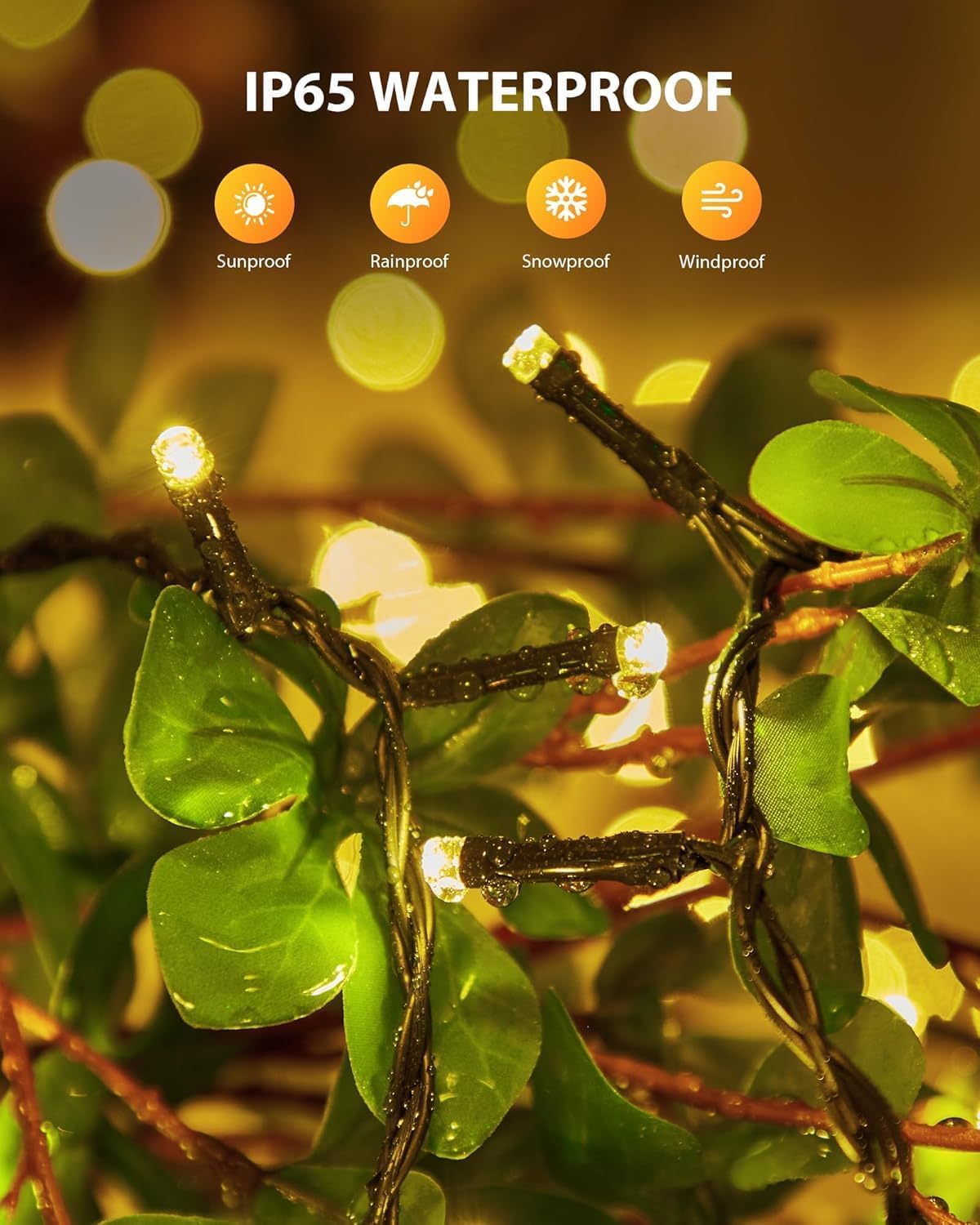 Brightown_2_Pack_Solar_Christmas_String_Lights_Outdoor,_Total_144Ft_400_LED_Twinkle_Fairy_Lights_Waterproof_with_8_Modes_Auto_On/Off_for_Patio_Tree_Garden_Party_Home_Wedding_Decorations_(Warm_White)