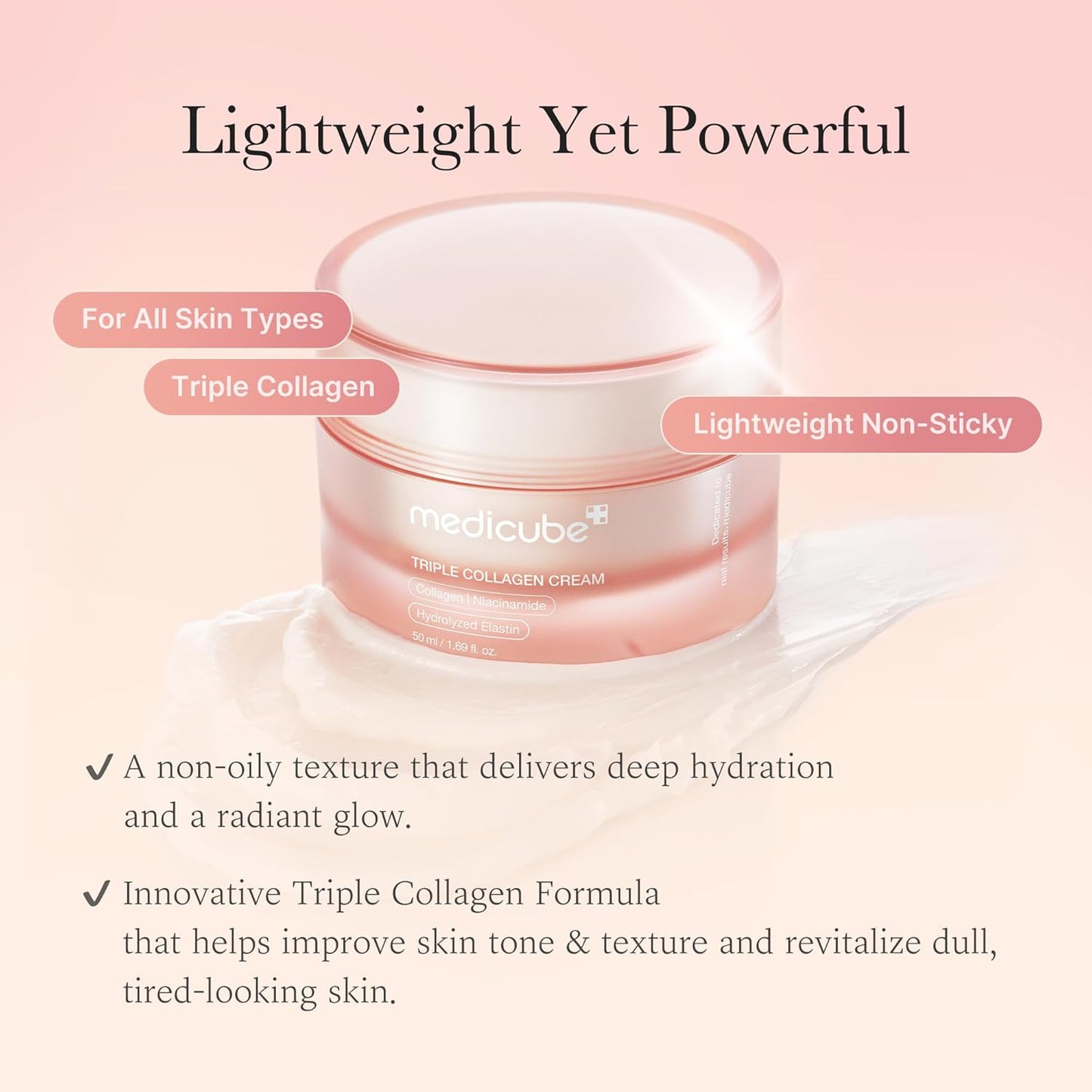 Medicube_Triple_Collagen_Cream_-_Hydrating_&_Firming_Moisturizer_with_Hyaluronic_Acid,_Premium_Elastin,_Shea_Butter_-_Wrinkle_Care_&_Boosts_Elasticity_-_Korean_Skincare,_1.69_oz