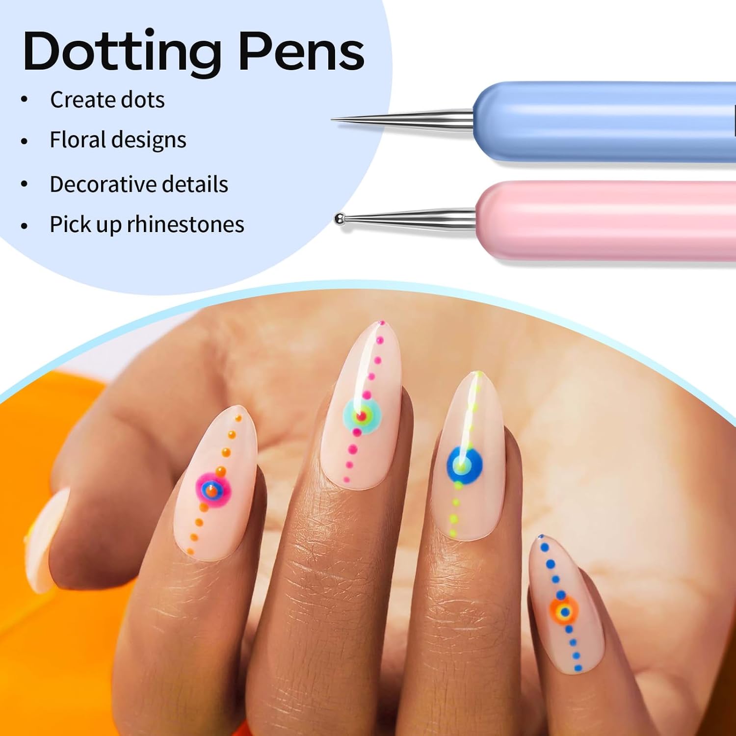 Modelones_Nail_Art_Brushes_Set,_Nail_Brush_kit_Gel_Polish,_Extension_Gel,_Liner,_Clean_up,_Carving,_Apex_Building,_Dotting_Pens_Professional_Tools_for_Drawing_Painting_3D_Design_Salon_&_DIY_Use