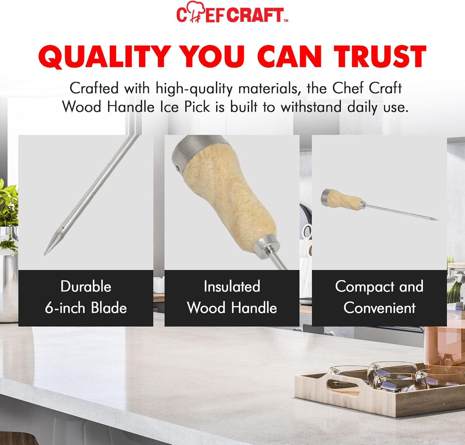 Chef_Craft_-_Select_Wood_Handle_Ice_Pick,_Plated_Steel_Ice_Breaking_Tool_with_Wooden_Handle,_10_inches_in_Length_6_inch_Blade,_Great_for_Breaking_Ice_in_Freezer