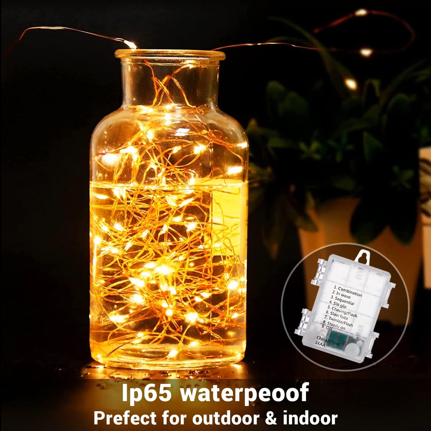 2_Pack_Total_200_LED_Fairy_Lights_Battery_Operated_String_Lights_with_Remote_&_8_Modes,_33FT_Waterproof_Copper_Wire_Battery_Powered_Twinkle_Lights_for_Outdoor_Christmas_Parties_Decoration_Warm_White