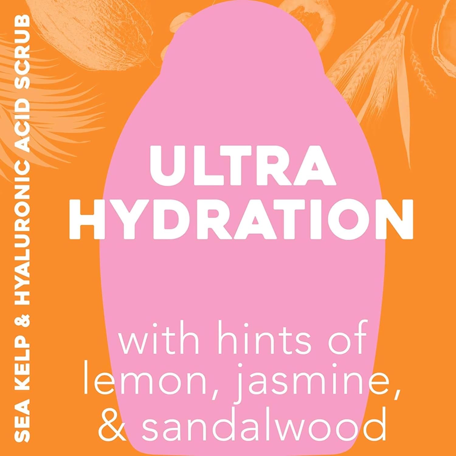 OGX_Hydration_+_Sea_Kelp_&_Hyaluronic_Acid_Sulfate-Free_Lightly_Moisturizing_Body_Scrub_with_Black_Rice,_Gentle_Exfoliating_Daily_Body_Wash_to_Soften_&_Smooth_Skin,_19.5_Fl_Oz